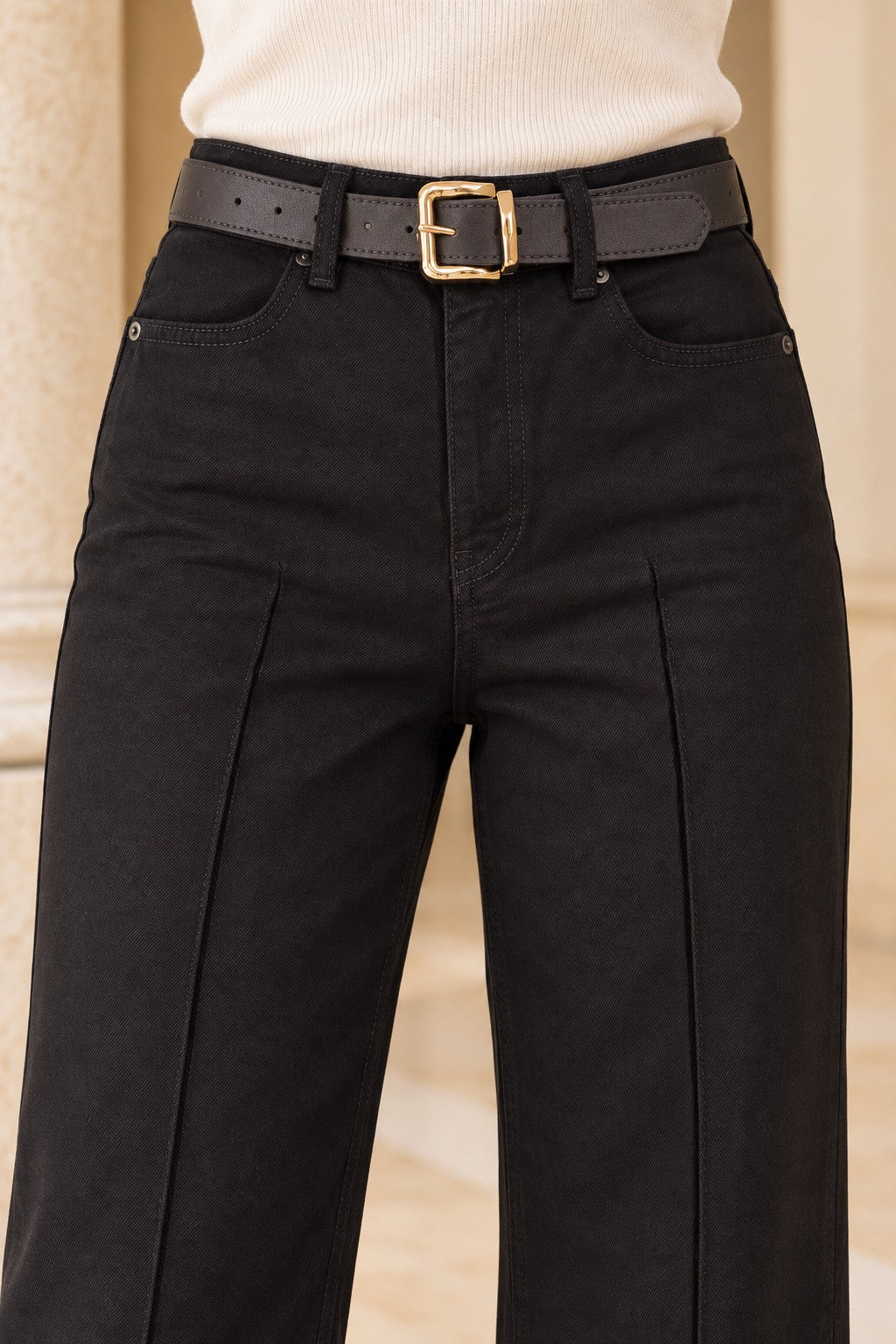 Pantaloni din denim Chimali 7163