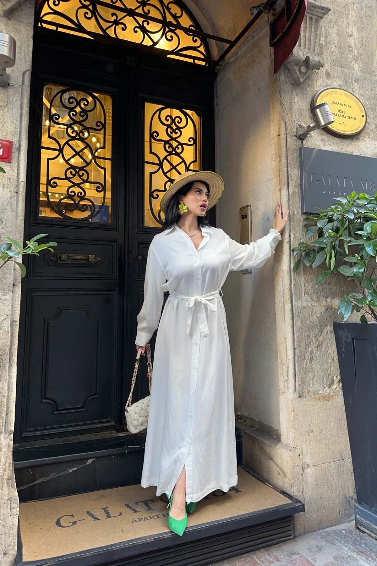Rochie Denim Clasica Lunga cu Nasturi 3034