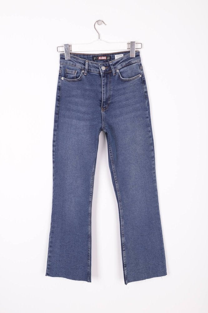 İspanyol Mom Fit Kot Pantolon 1706