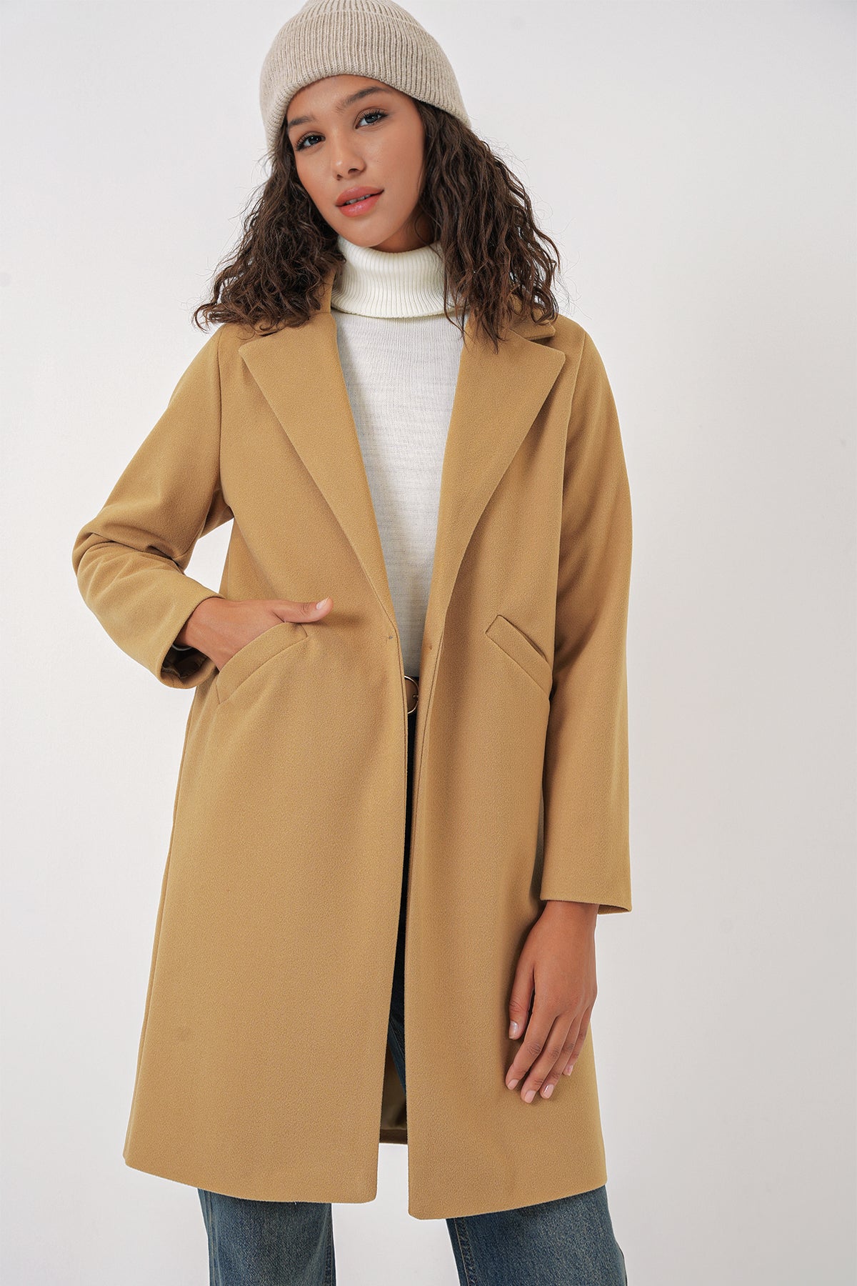 9085 Kaşe Kaban - Hardal