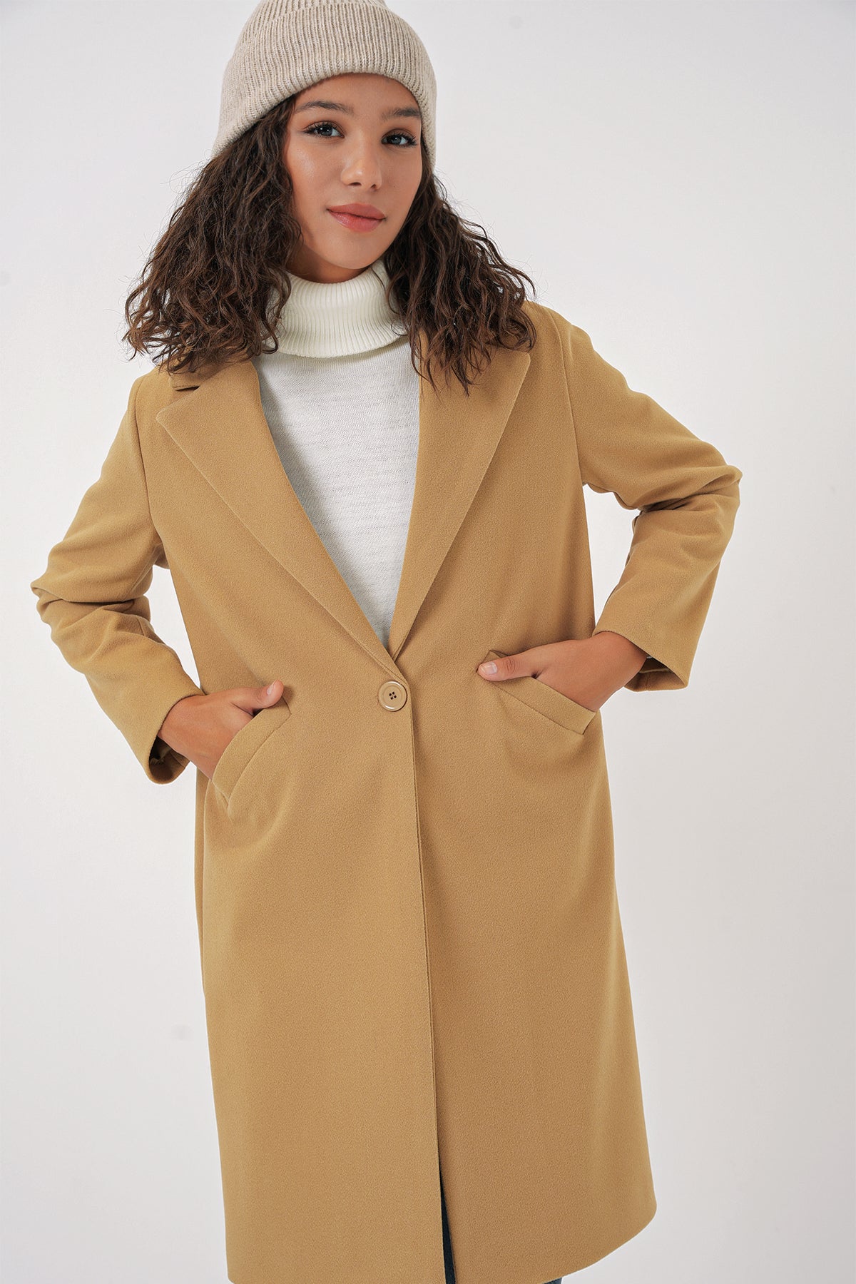 9085 Kaşe Kaban - Hardal