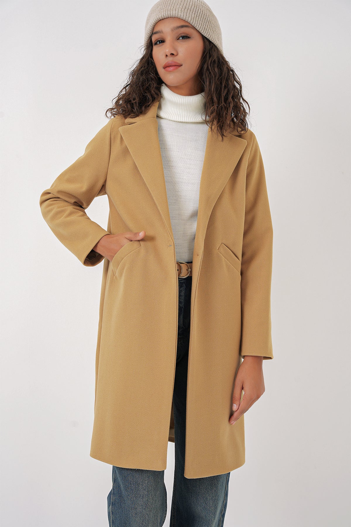 9085 Kaşe Kaban - Hardal