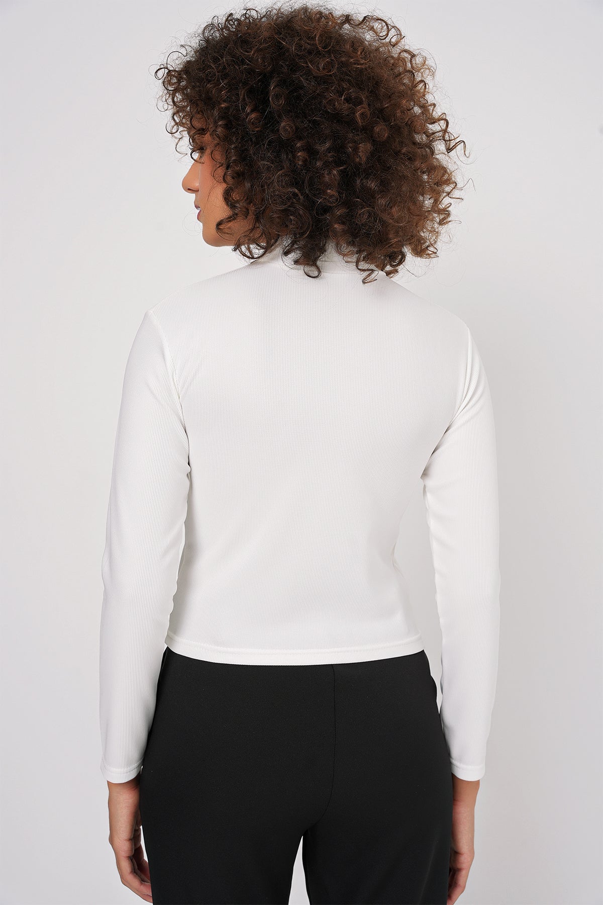 922 Body Decorat cu Pietre - Alb
