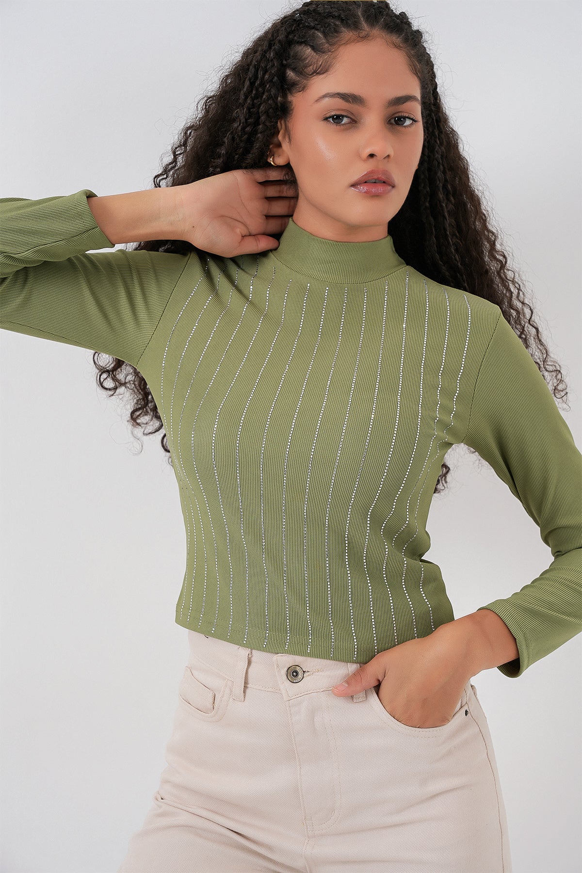 Body 922 cu pietre - Bleu