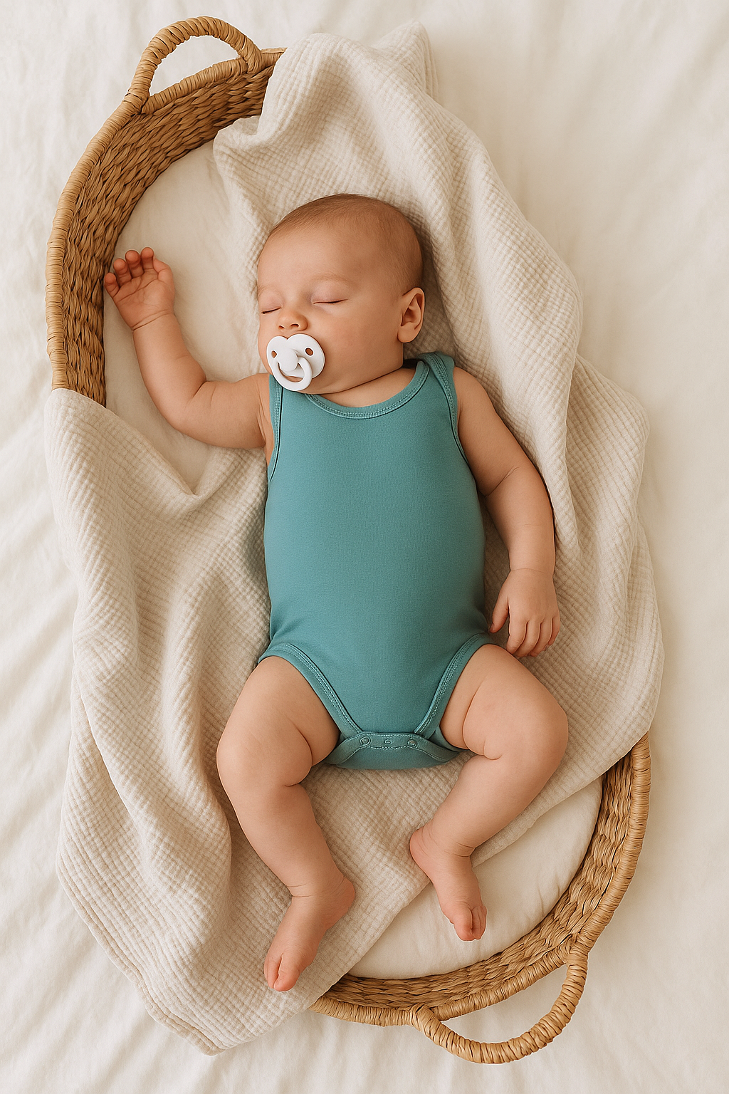 Bebek Pamuklu Zıbın | 0–24 Ay | Beyaz, Mint, Haki | RG314 - MİNT