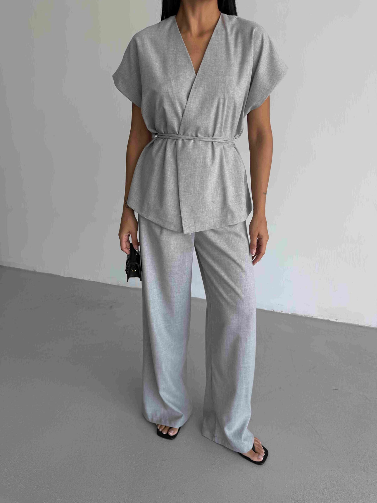Set vestă - Gri