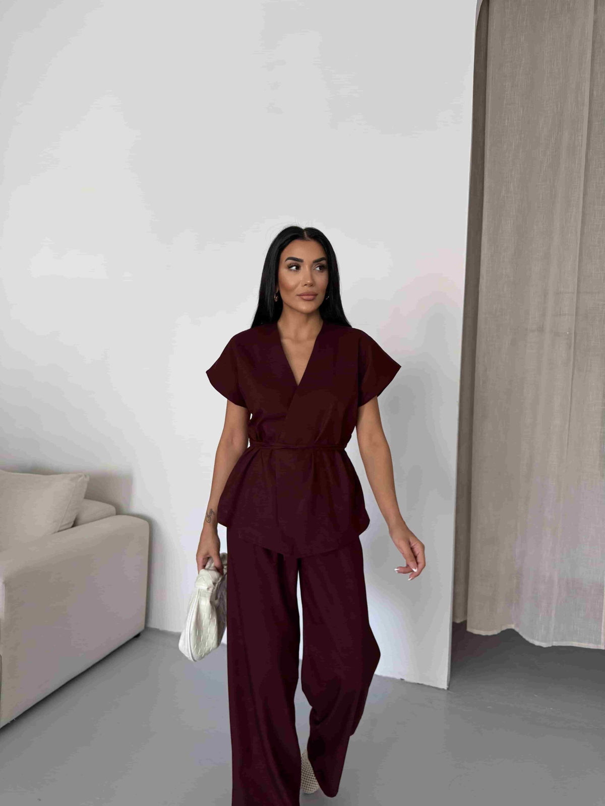 Yelek Takım - Bordo