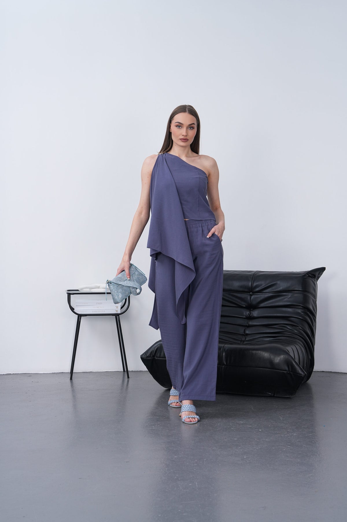 Set șal din modal - Indigo