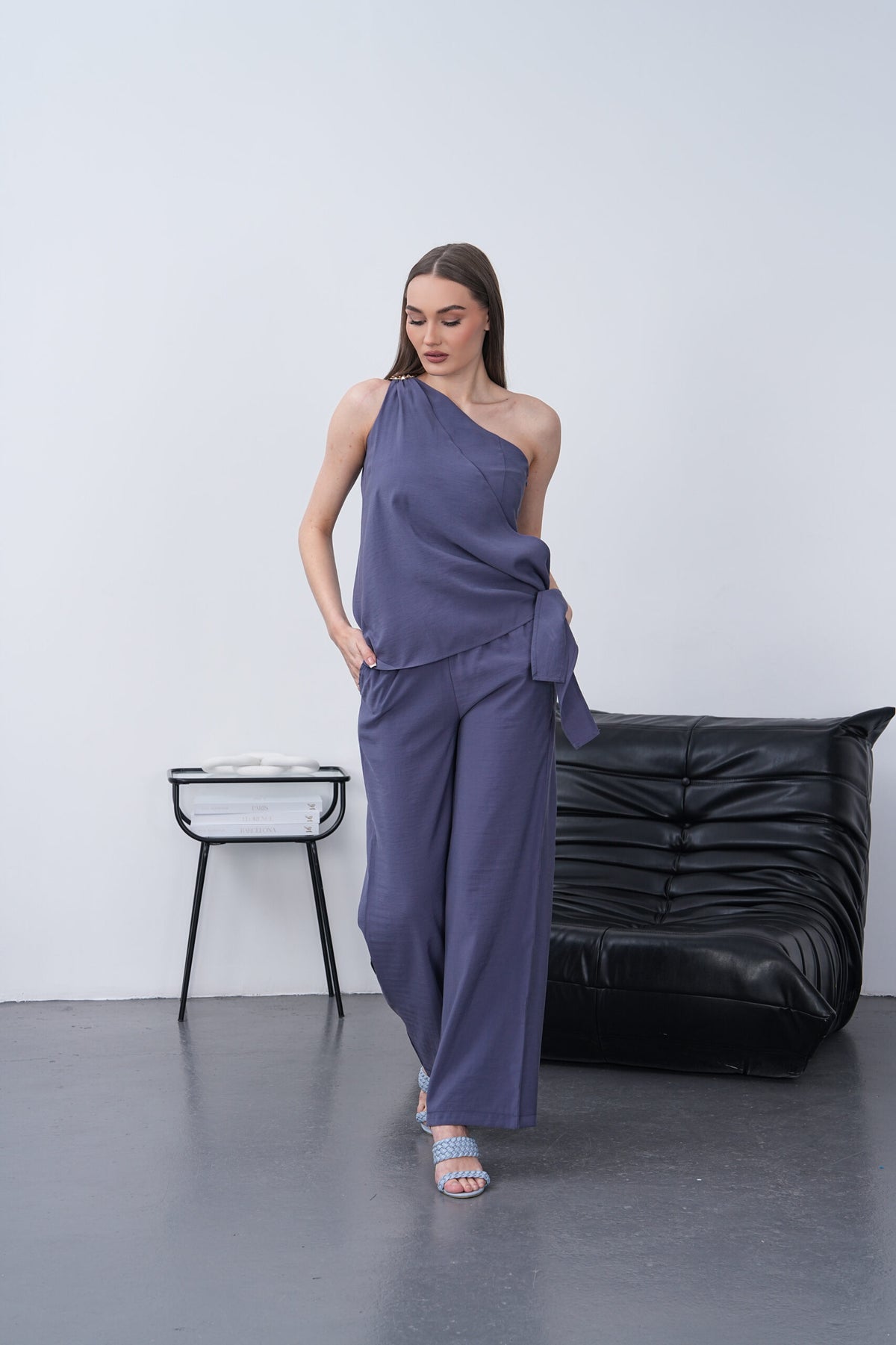 Set șal din modal - Indigo