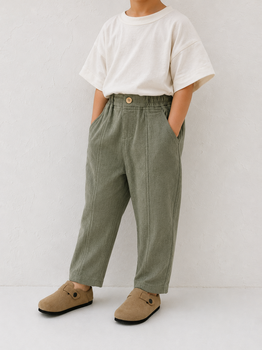 Çocuk Bol Balon Pantolon | 3–9 Yaş | Erkek & Kız | %100 Pamuk Keten | RG Brand | RG1756 - LACİVERT