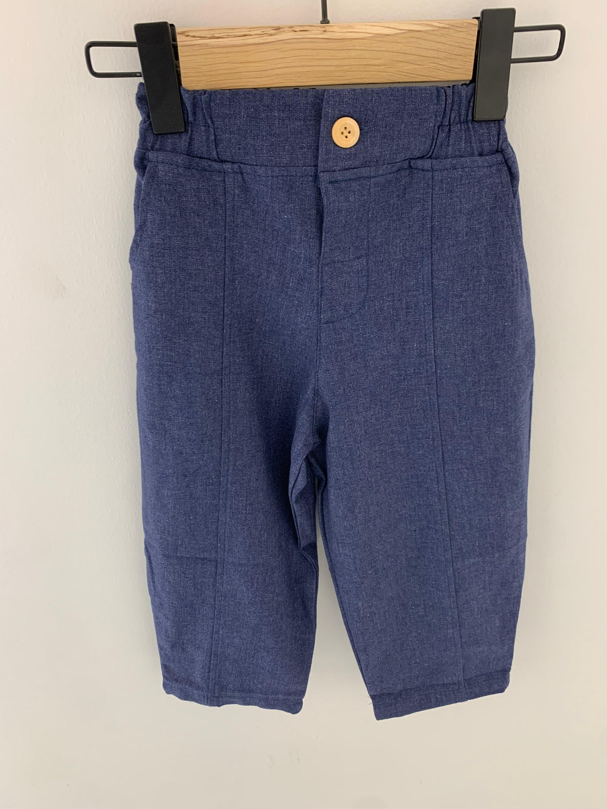 Çocuk Bol Balon Pantolon | 3–9 Yaş | Erkek & Kız | %100 Pamuk Keten | RG Brand | RG1756 - LACİVERT