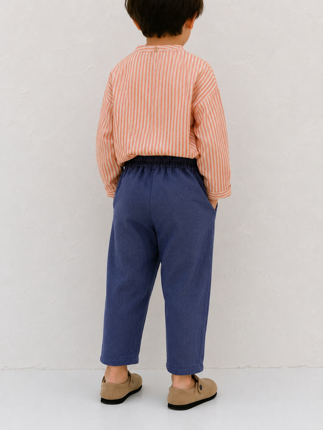 Çocuk Bol Balon Pantolon | 3–9 Yaş | Erkek & Kız | %100 Pamuk Keten | RG Brand | RG1756 - LACİVERT
