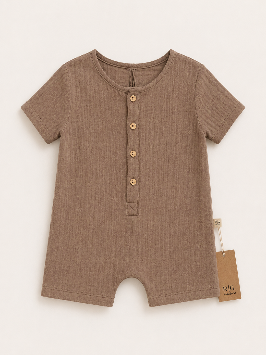 Müslin Bebek Tulum | 6 Ay–3 Yaş | Kız Ve Erkek | RG Brand | RG319 - KREM