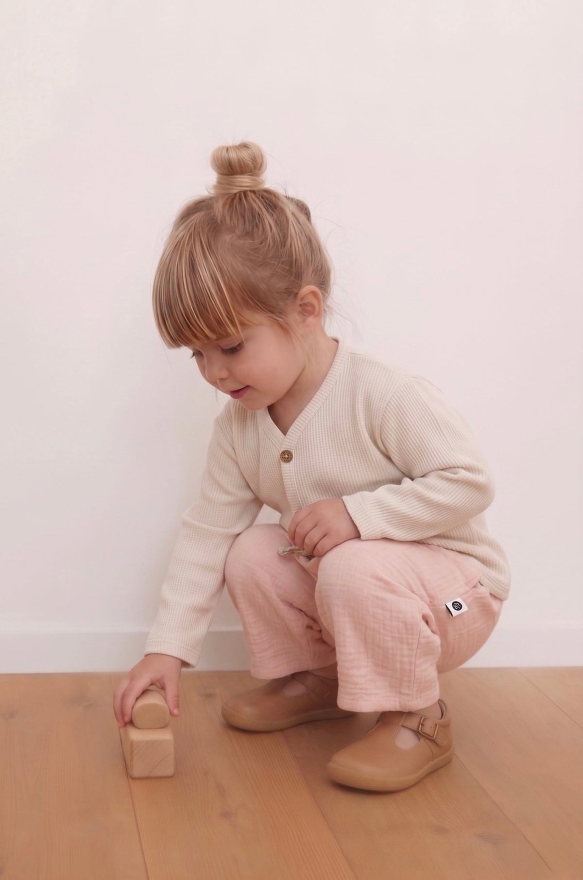 Bebek Balon Pantolon | Çift Cepli Müslin | 6 Ay–4 Yaş | Kız & Erkek | RG Brand | RG393 - MAVİ