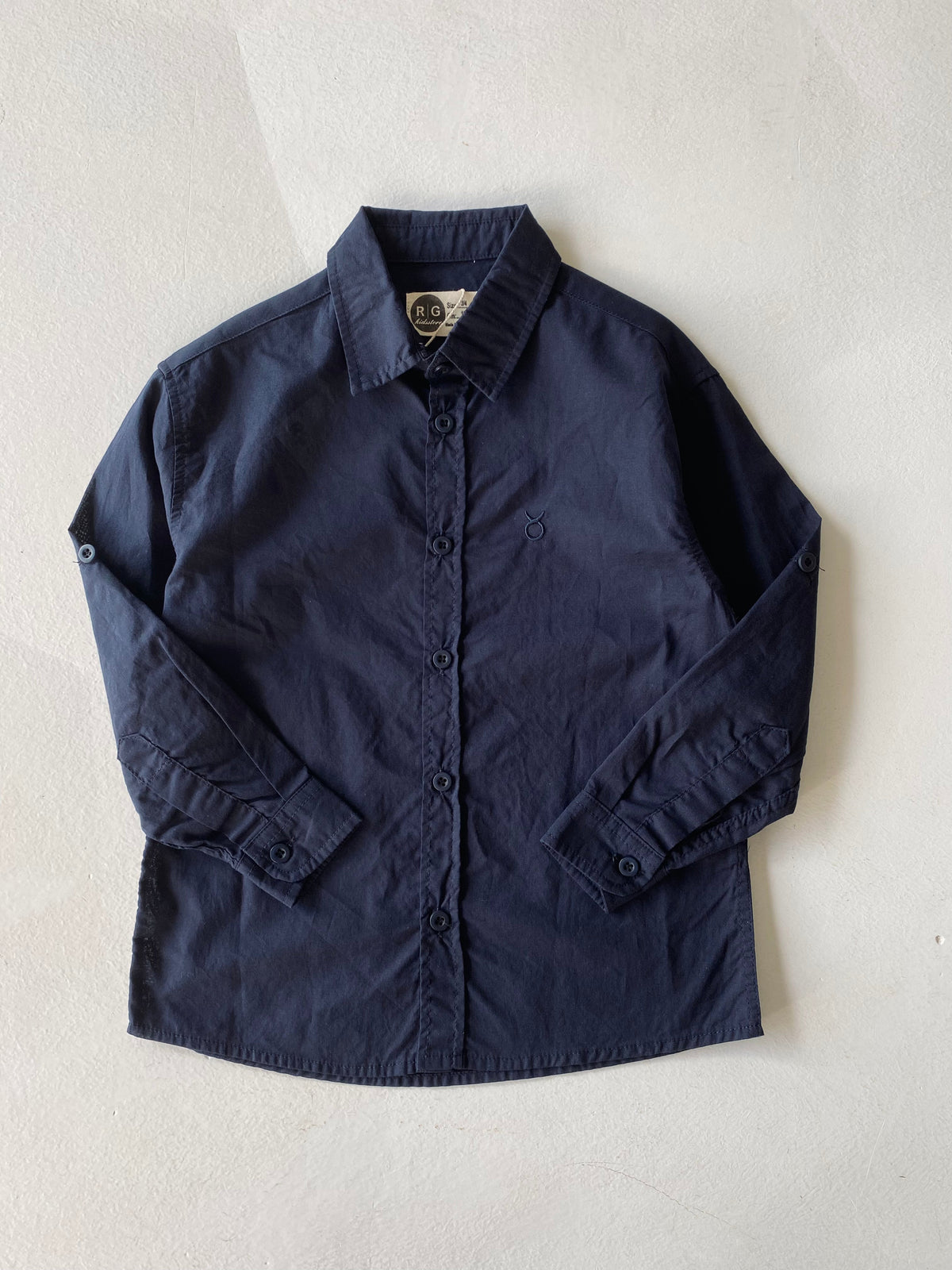 Keten Çocuk Gömlek | 9–15 Yaş | Rahat Kesim | RG Brand | RG3386 - HAKİ