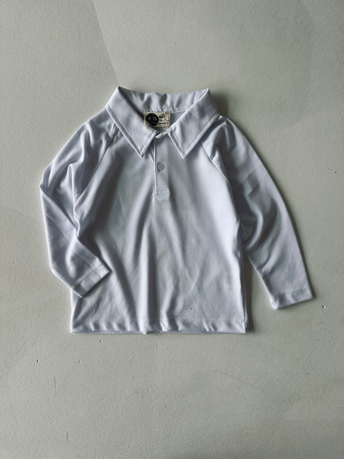 Çocuk Uzun Kollu Polo Yaka Pike Tişört | 3–9 Yaş | RG Brand | RG1634 - HAKİ