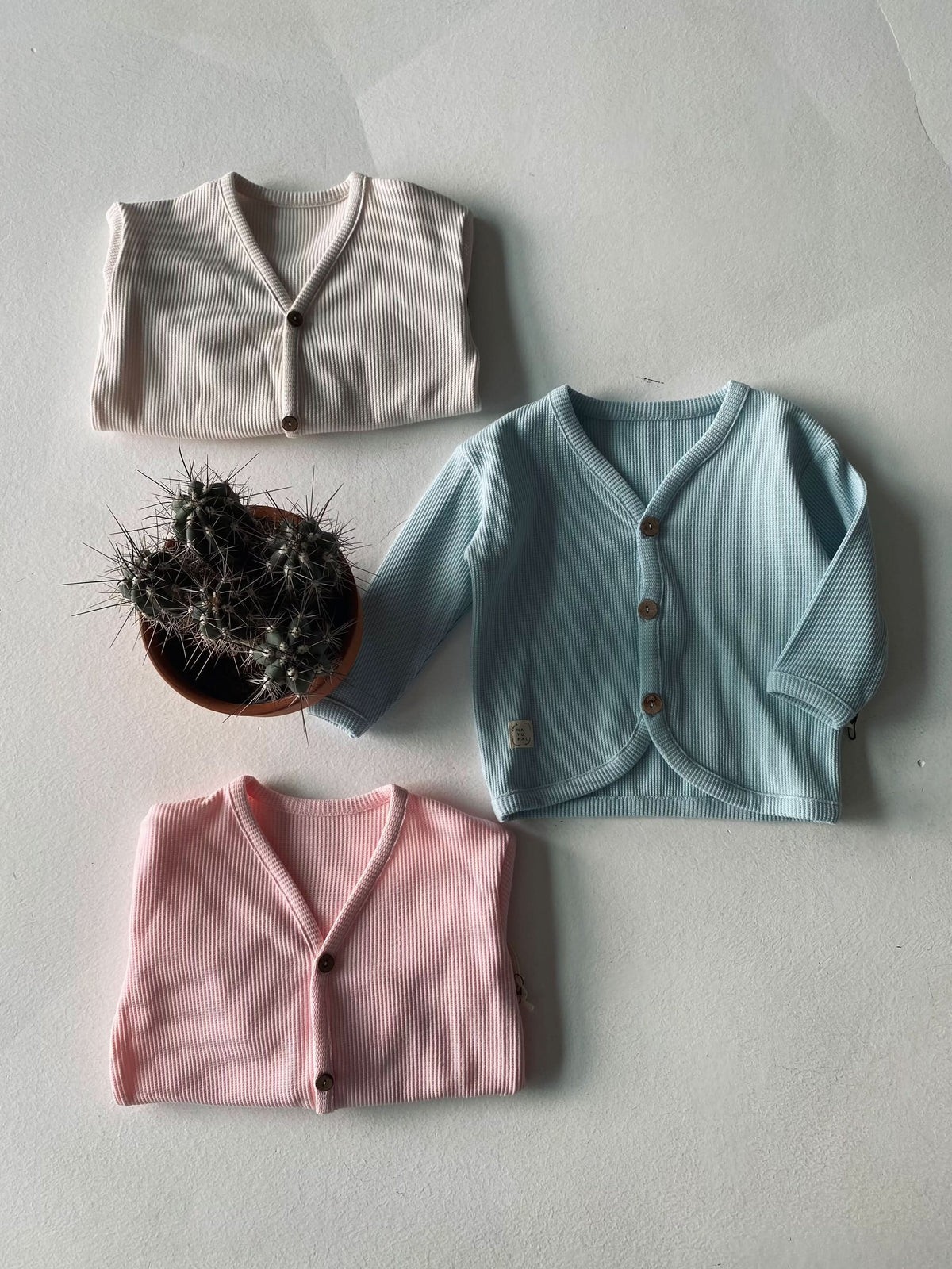 Unisex Düğme Detaylı Bebek Hırkası | 6 Ay–4 Yaş | RG Brand | RG164 - MAVİ