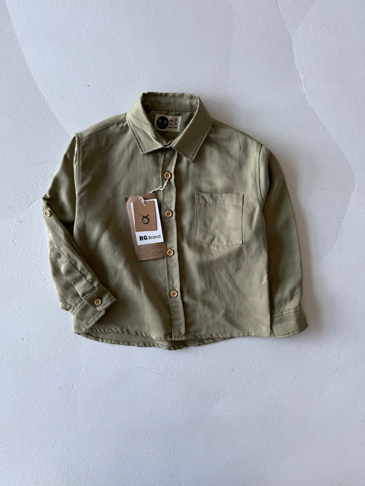Çocuk Uzun Kollu Gömlek | 3–9 Yaş | RG Brand | RG1700 - SİYAH