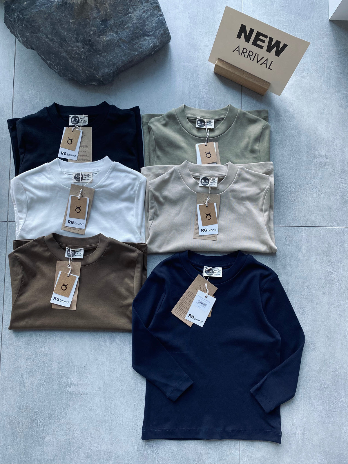 Genç Çocuk Basic Uzun Kollu Pamuk Tişört | Kız Ve Erkek | 9–15 Yaş | RG Brand | RG3701 - FÜME