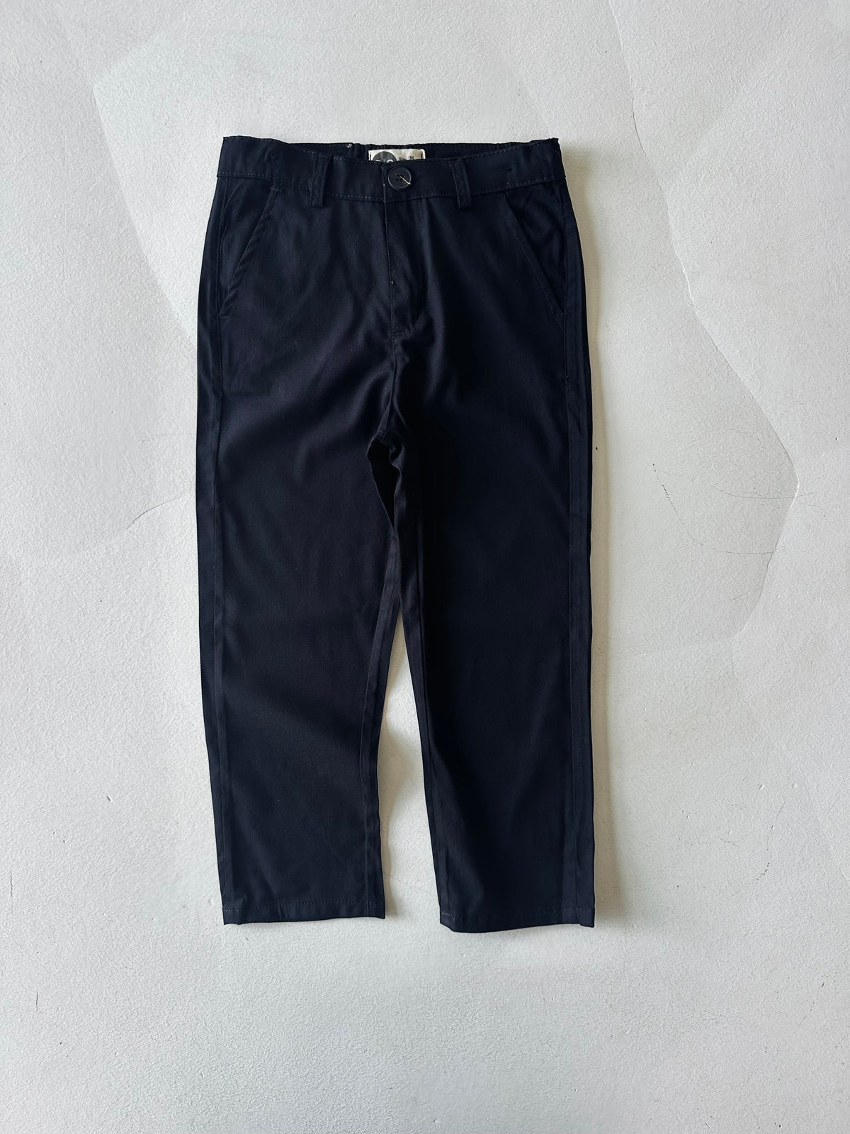 Pantaloni chino cu buzunare pentru băieți, 100% bumbac, vârste 3-9 ani, potriviți pentru toate anotimpurile | RG1707 - BLEUMARIN
