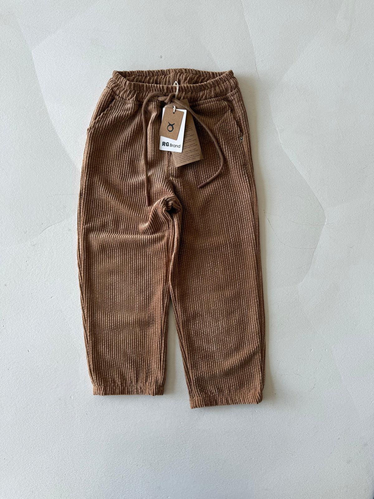Çocuk Kadife Pantolon | 3–9 Yaş | Kız ve Erkek | RG Brand | RG1717 - TAŞ