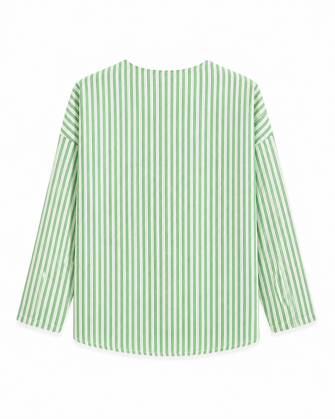 Erkek Çocuk Mao Yaka Gömlek | 3–9 Yaş | Çizgili | %100 Pamuk Uzun Kollu | RG Brand | RG1749 - KİREMİT