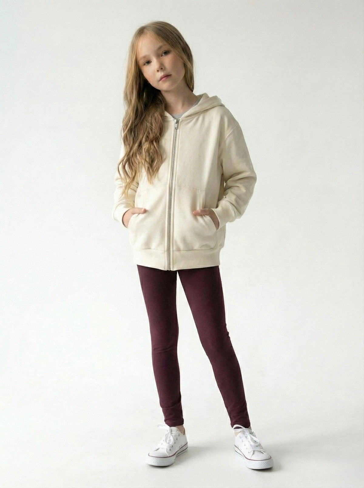 Genç Kapüşonlu Fermuarlı Sweatshirt | RG Brand | 9–15 Yaş | RG3285 - MAVİ