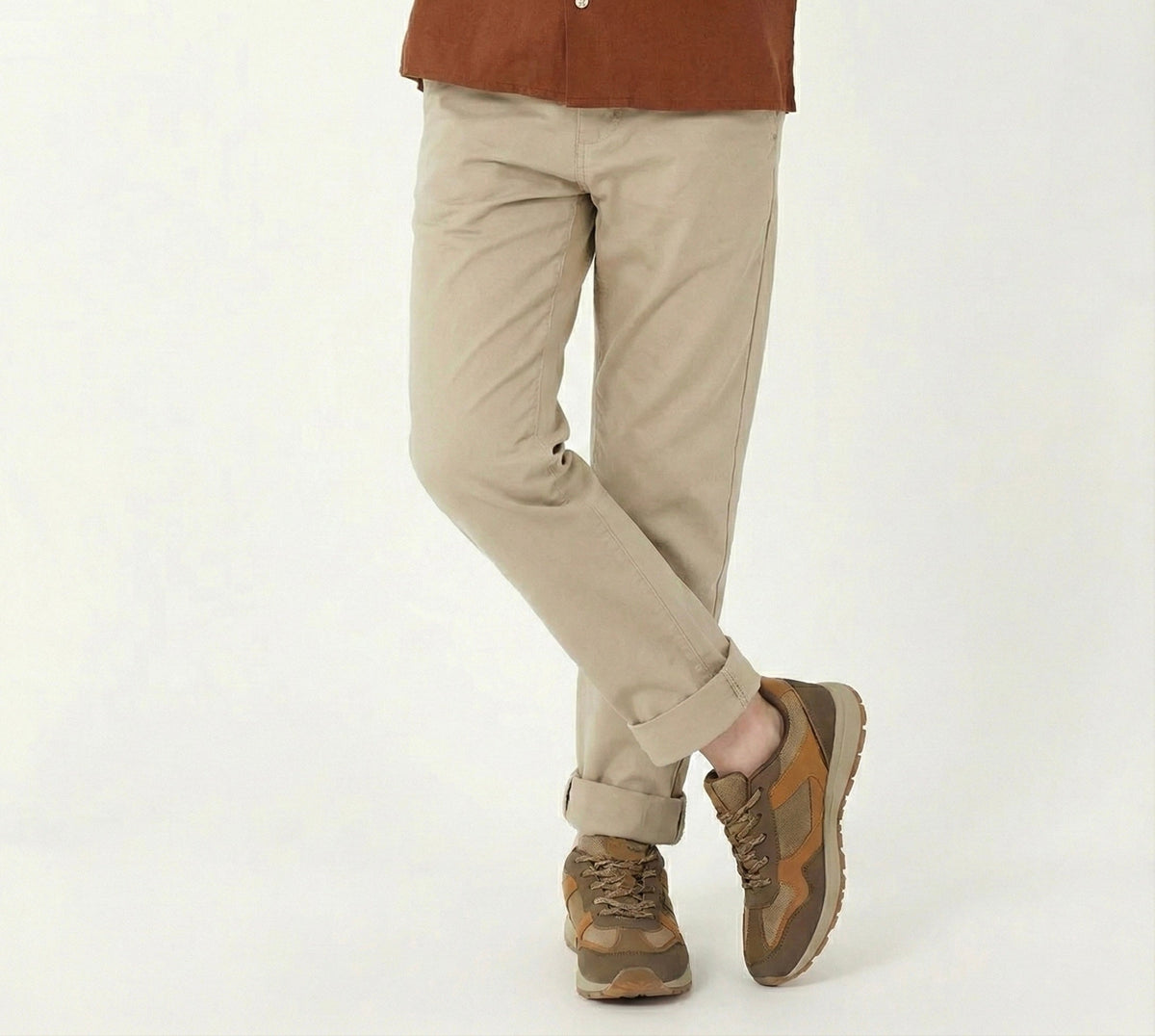 Erkek Çocuk Chino Gabardin Pantolon 9–15 Yaş | RG Brand | RG3352 - HAKİ