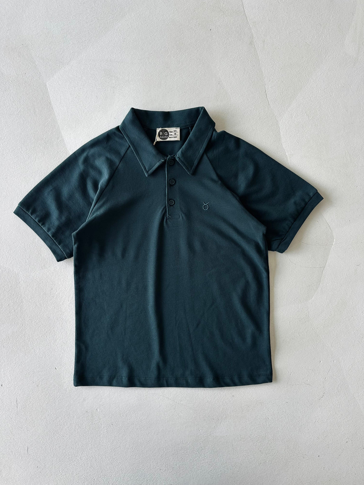 %100 Pamuk Pike Polo Yaka Genç Çocuk Tişörtü | Günlük Rahat | 9-15 Yaş | RG3396 - BEYAZ