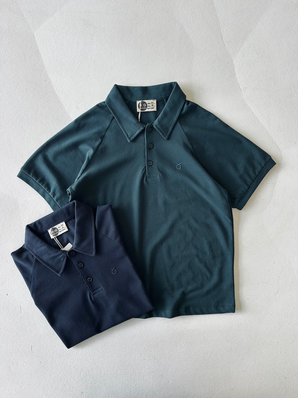 %100 Pamuk Pike Polo Yaka Genç Çocuk Tişörtü | Günlük Rahat | 9-15 Yaş | RG3396 - BEYAZ