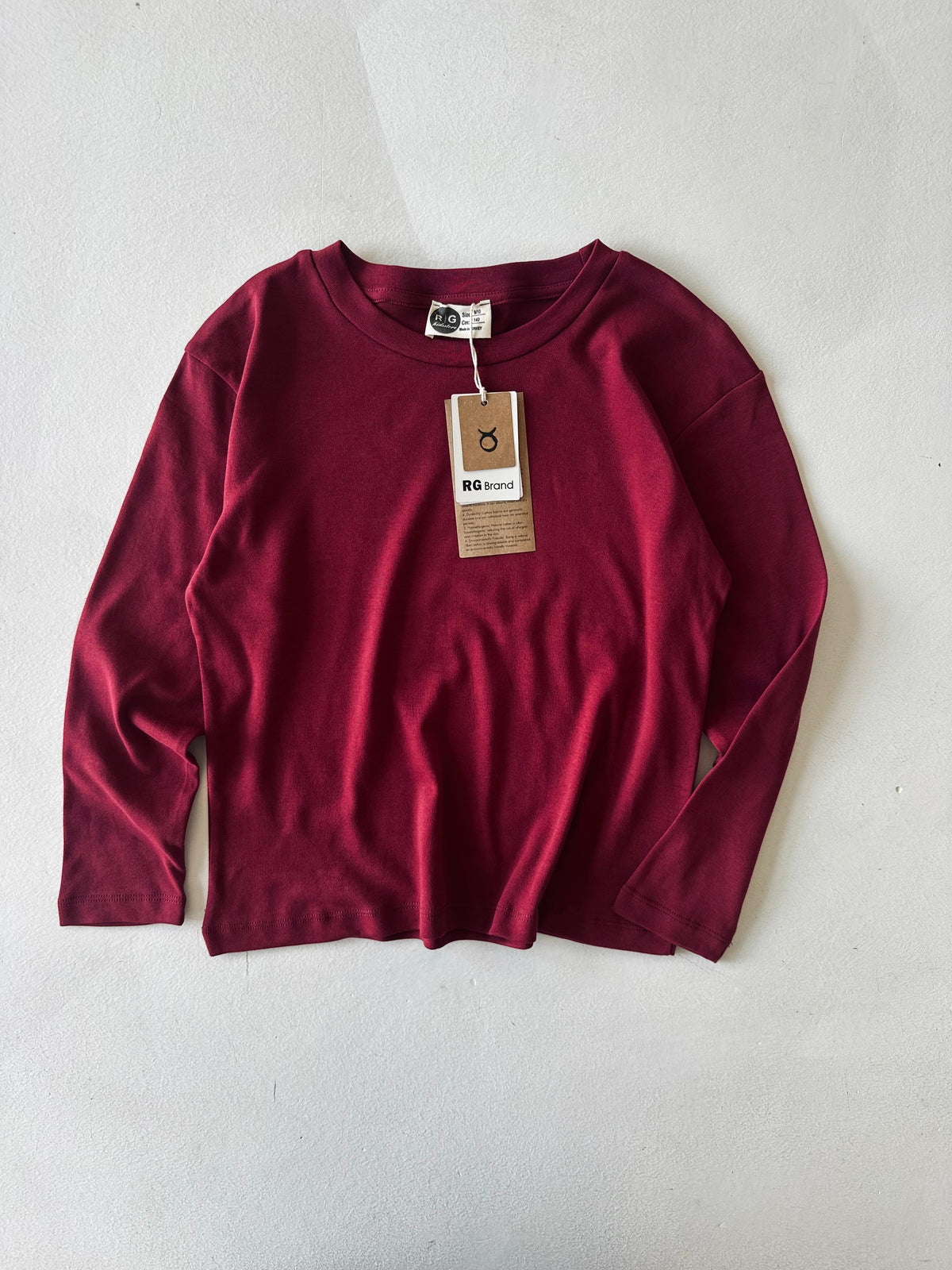 Genç Çocuk Basic Uzun Kollu Pamuk Tişört | Kız Ve Erkek | 9–15 Yaş | RG Brand | RG3701 - HAKİ