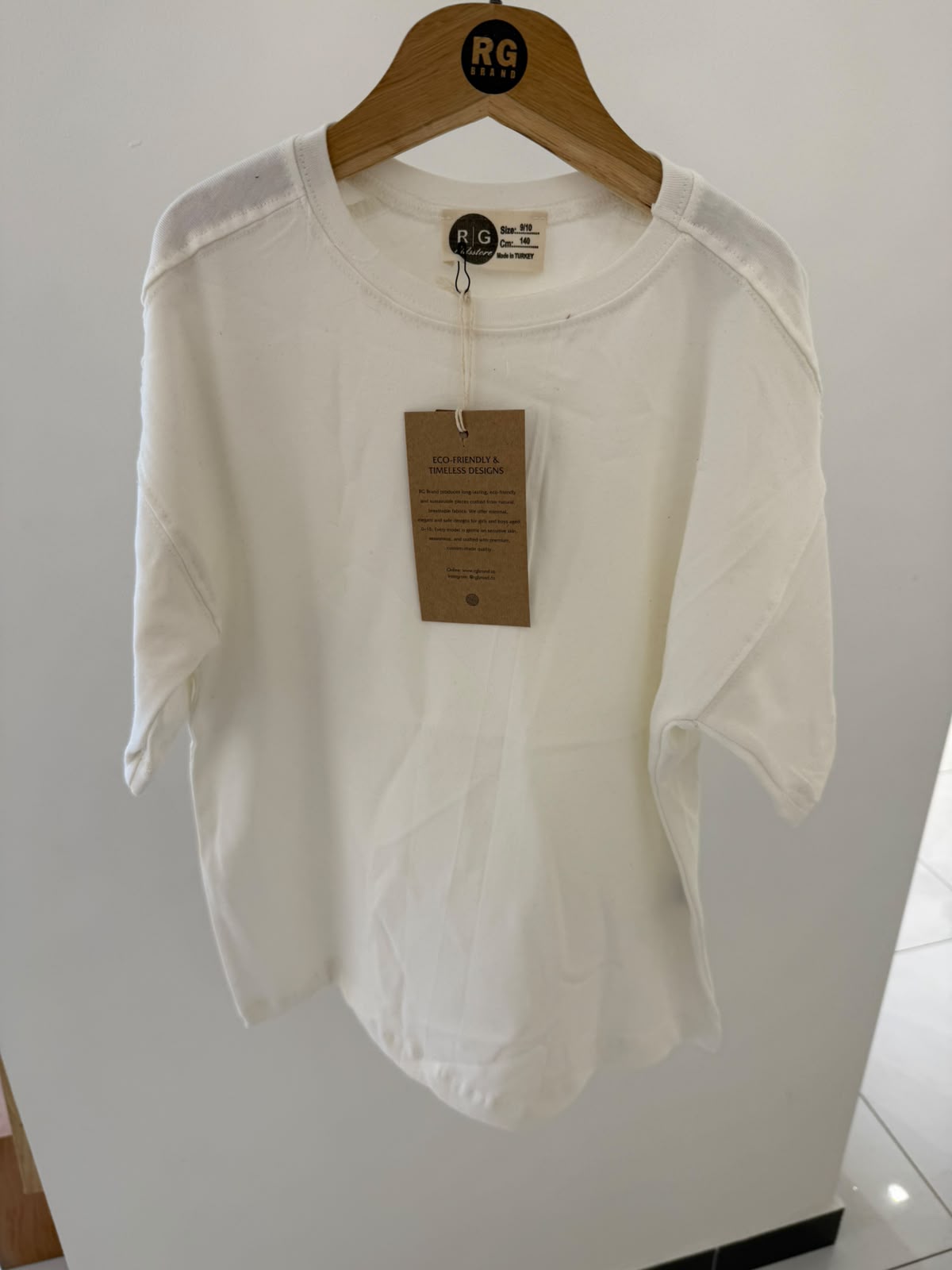 Genç Erkek Çocuk Oversize Basic Tişört | %100 Pamuk | 9–15 Yaş | Rahat Kesim | RG3726 - KAHVERENGİ
