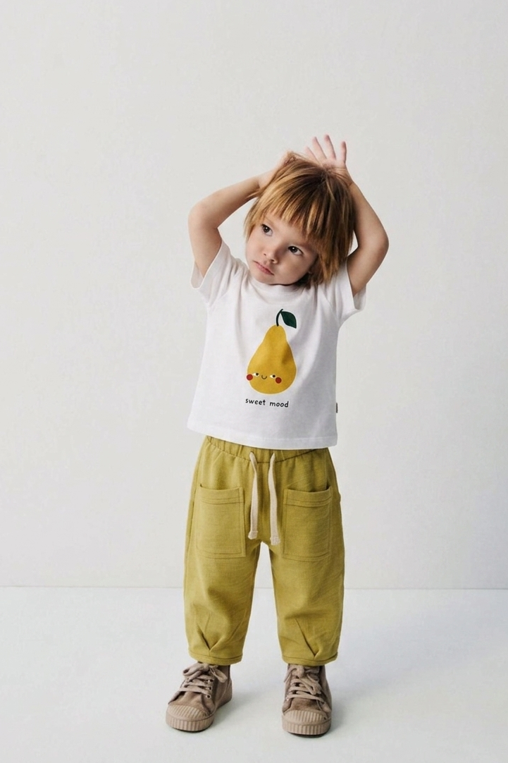 Bebek Balon Pantolon | 6 Ay–4 Yaş | Çift Cepli, Pamuk | Zeytin Yeşili | RG Brand | RG383 - YEŞİL