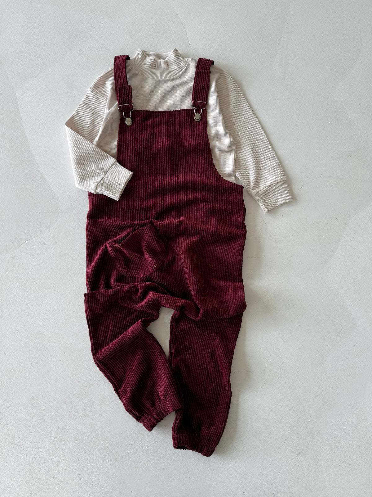 Çocuk Salopet Üst ve Badi 2’li Set | 3–9 Yaş | RG Brand | RG1431 - BORDO