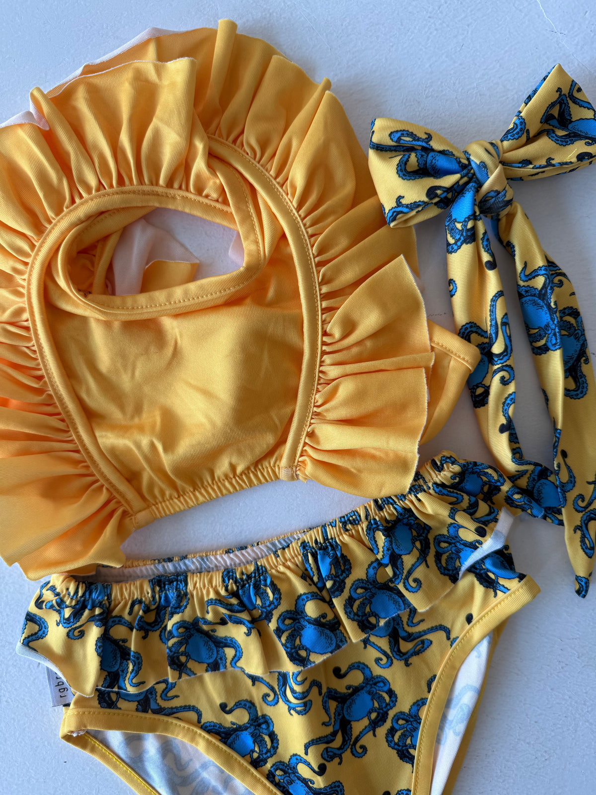 Kız Çocuk 2 Parça Bikini ve Saç Bandı | 3–9 Yaş | RG Brand | RG1467 - PALMİYE