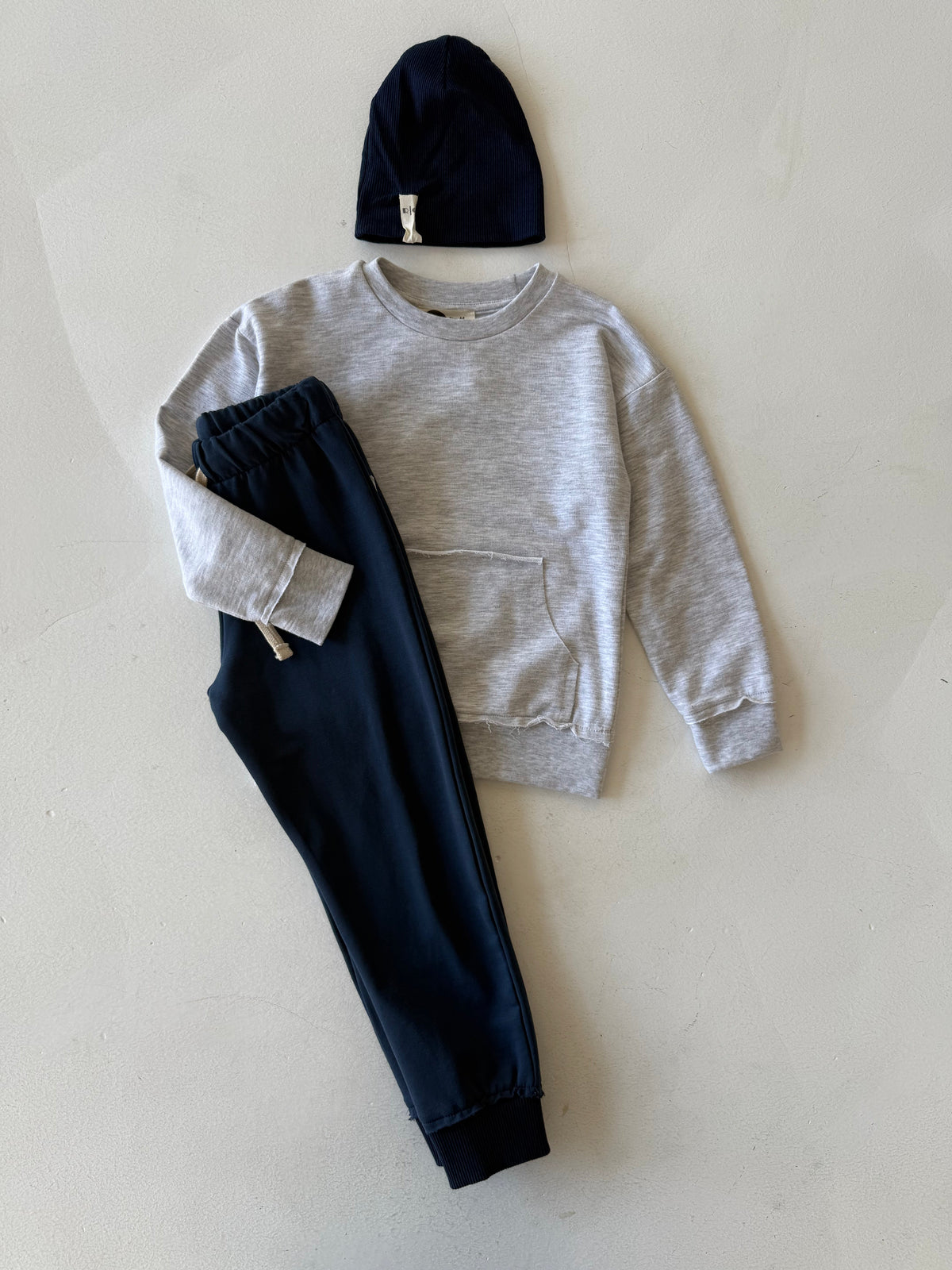 Çocuk Kazak, Bere ve Eşofman Takımı | RG Brand | 3–9 Yaş | RG1482 - GRİ