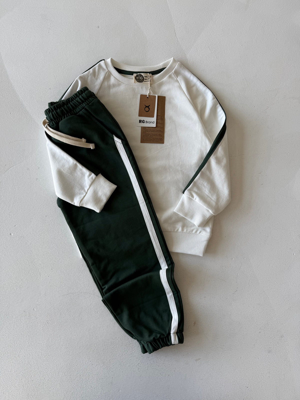 Çocuk Alt Üst Takım | Günlük Kullanıma Uygun Eşofman ve Sweatshirt | Rahat Kesim | RG1624 - KİREMİT