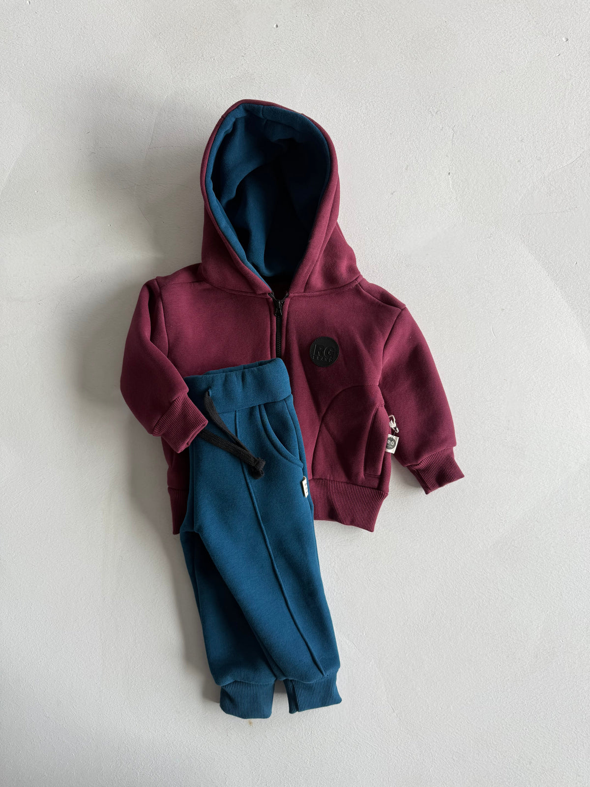 Bebek Fermuarlı Hırka Eşofman Takımı | 6 Ay–4 Yaş | RG Brand | RG253 - BORDO