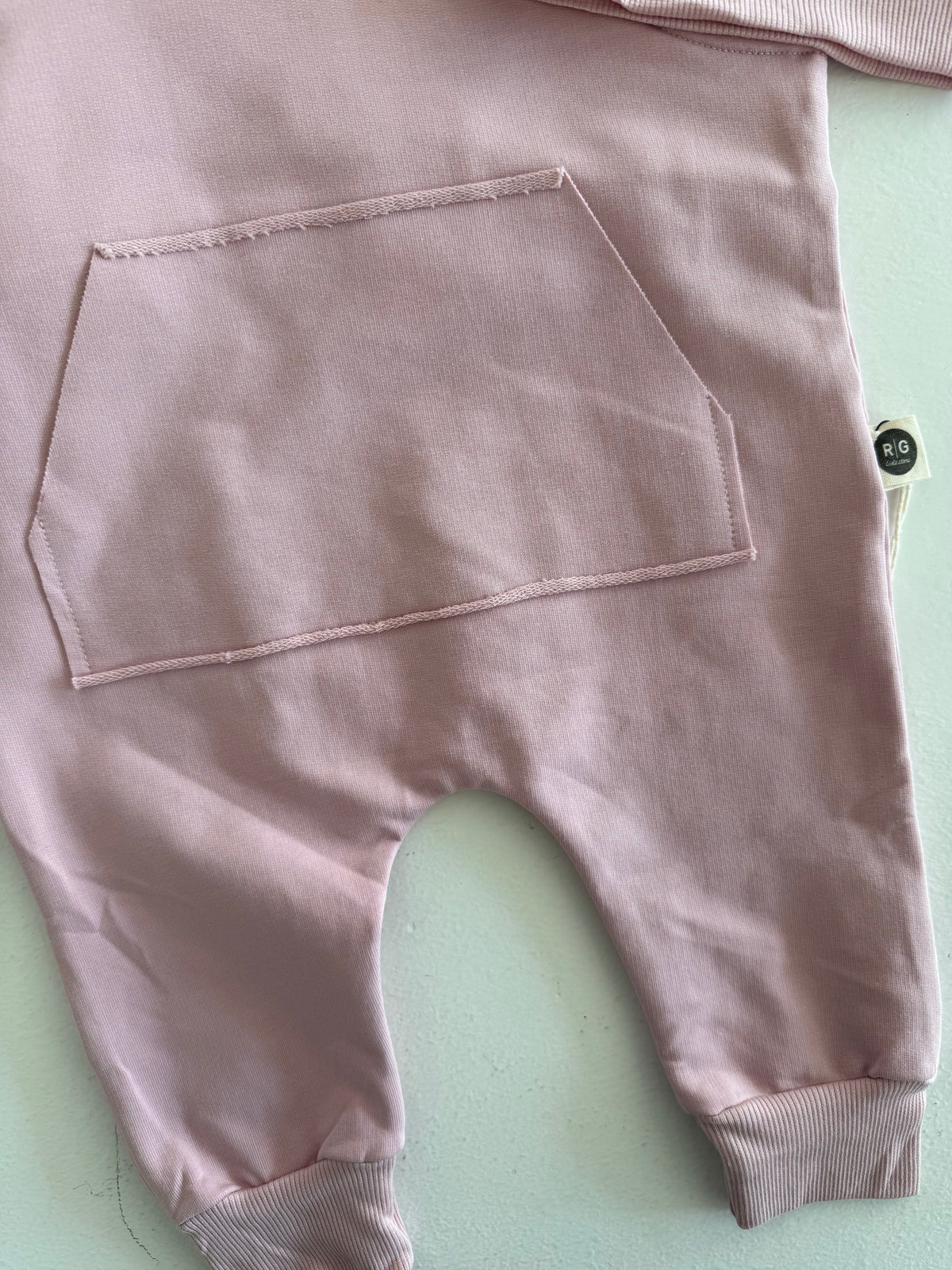 Bebek Kanguru Cepli Tulum ve Bere Seti | 0–24 Ay | RG Brand | RG304 - PEMBE