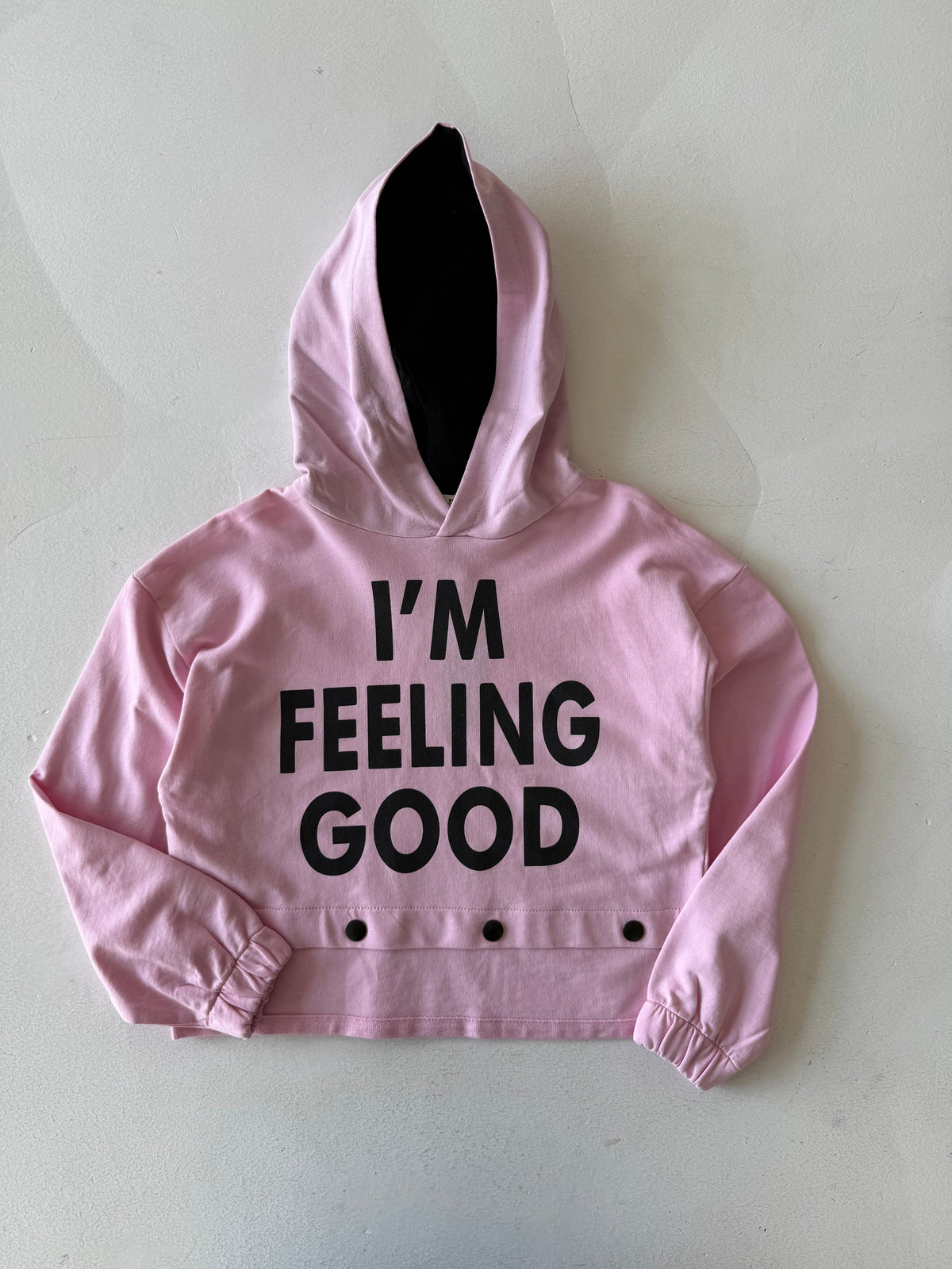 Genç Unisex Kapüşonlu Önden Baskılı Sweatshirt | 9–15 Yaş | RG Brand | RG3261 - PEMBE