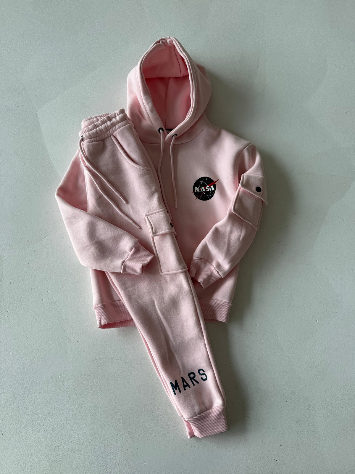 Set trening unisex cu glugă pentru adolescenți | Vârste 9-15 ani | Marca RG | RG3306 - ROZ
