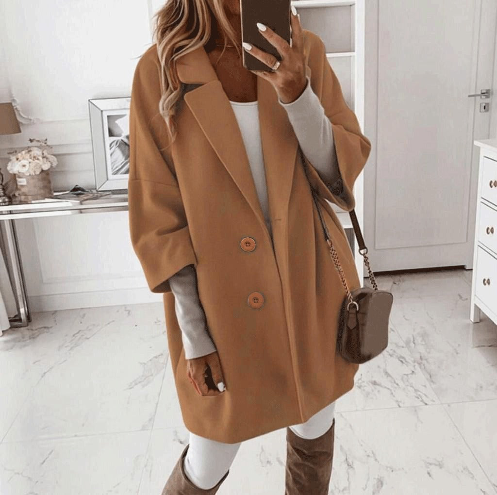 Melton Coat - Brown