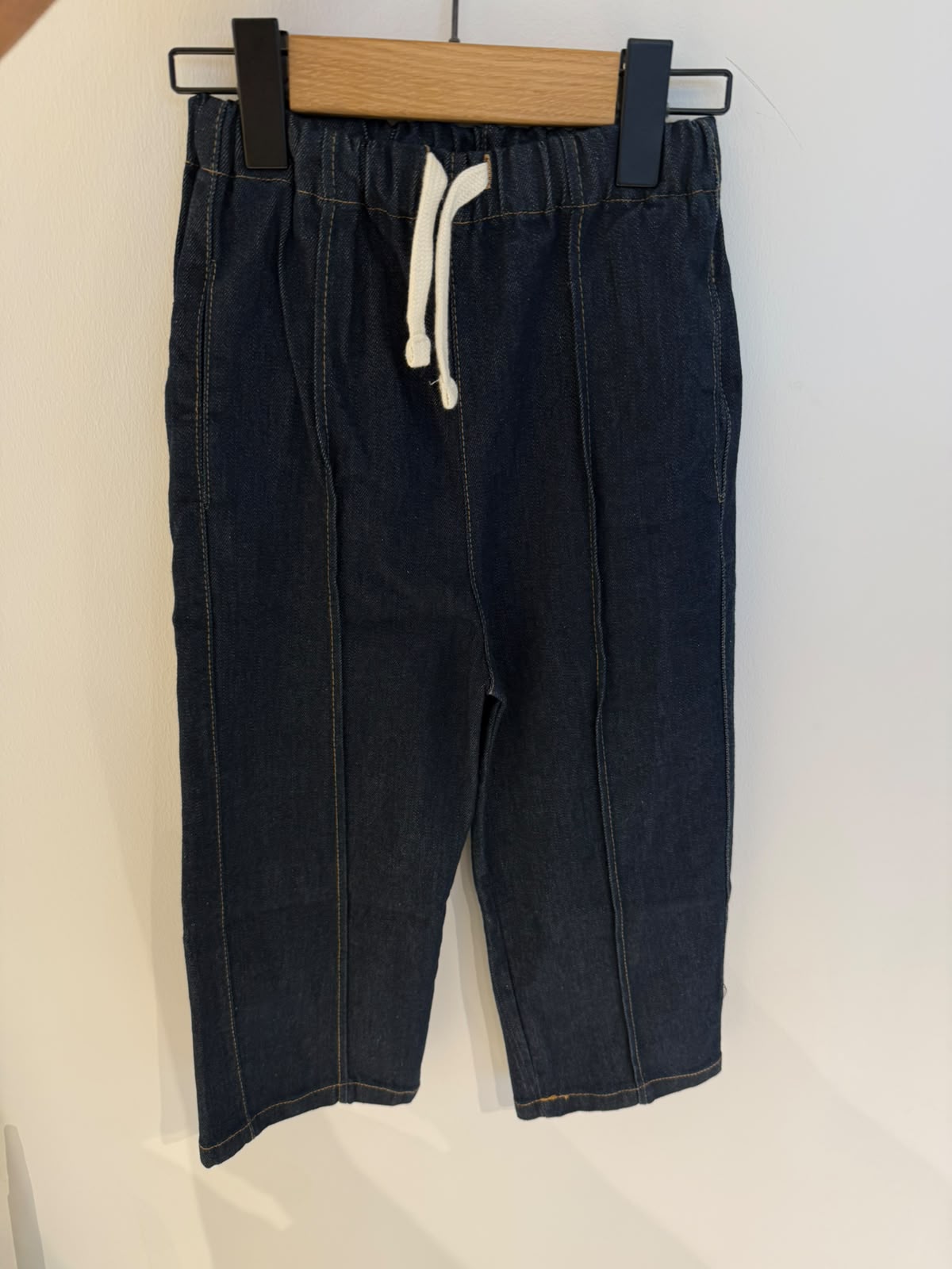 Çocuk Kot Pantolon | Elastik Bel | 3–9 Yaş | Kız & Erkek | Lacivert | %100 Pamuk Denim | RG1764 - LACİVERT
