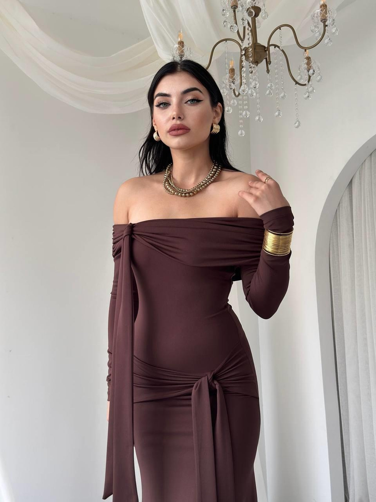 Rochie fără bretele Adole