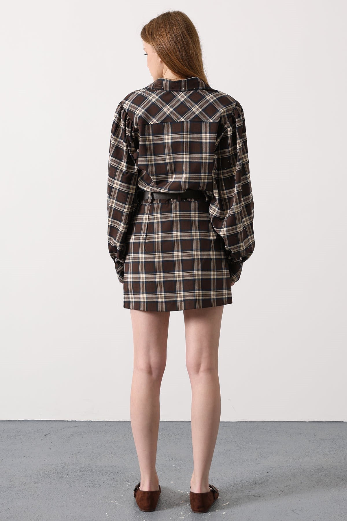 FUSTĂ CU CUREA ECOZALÁ - MARO - ALBASTRU