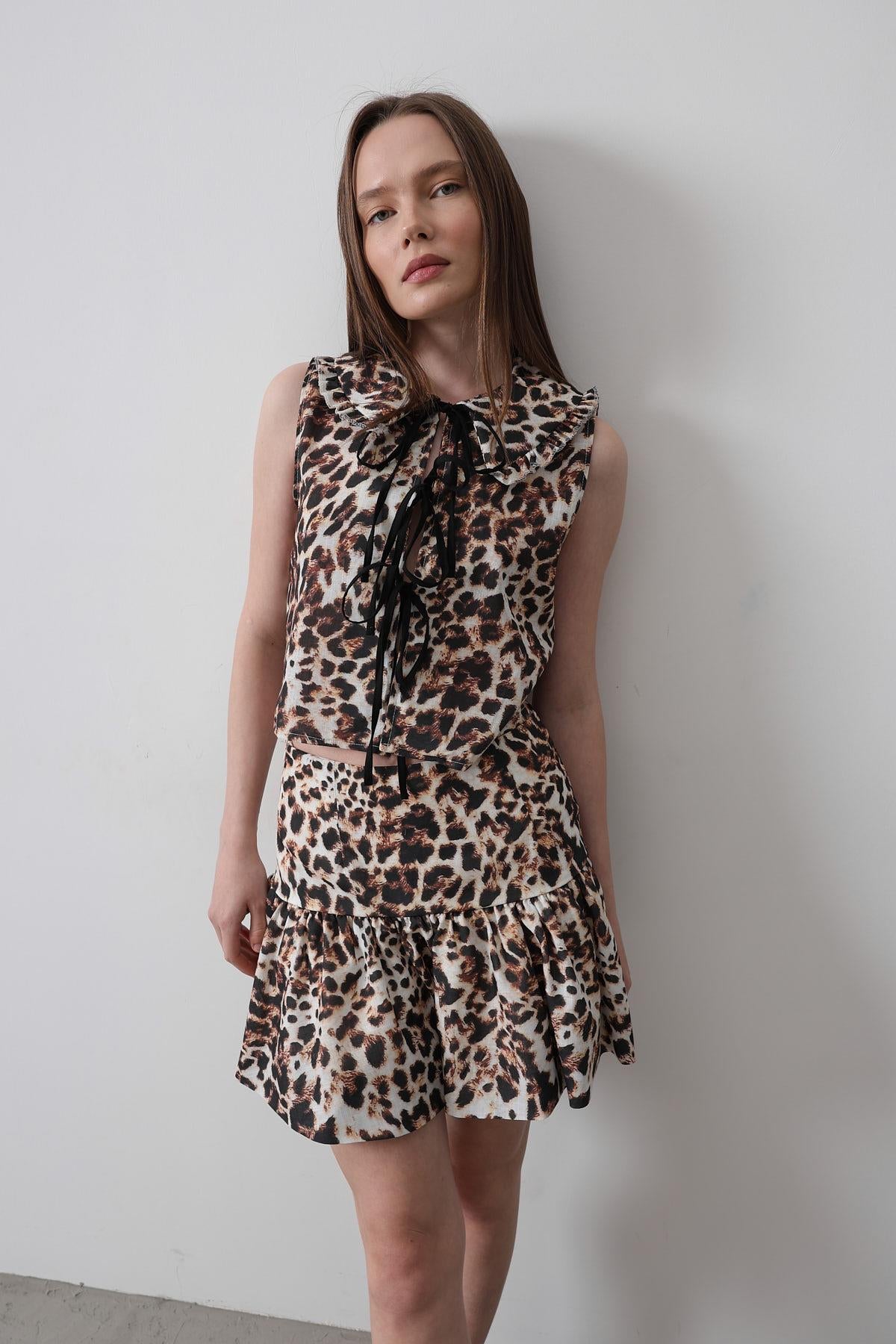 Mini Fustă Leopard - Leopard