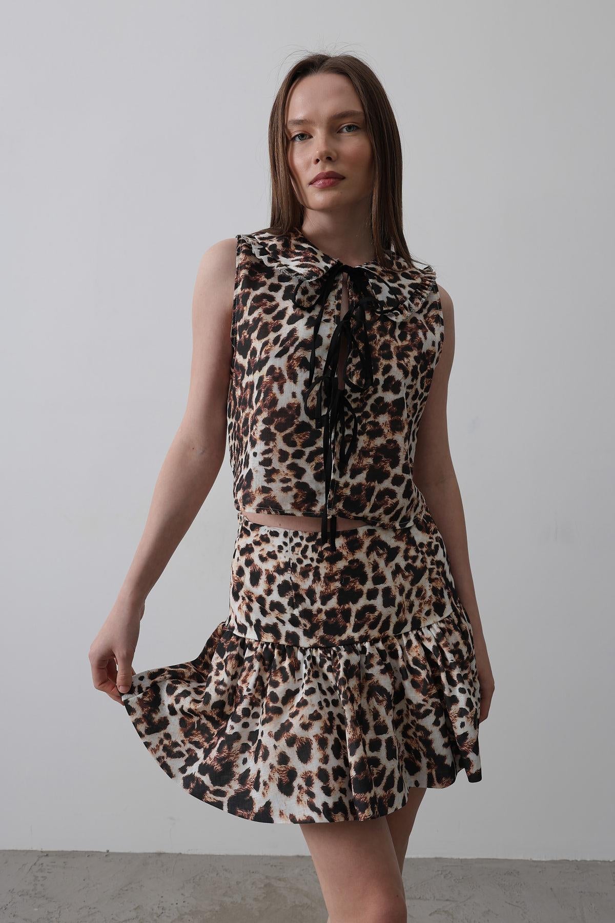 Mini Fustă Leopard - Leopard
