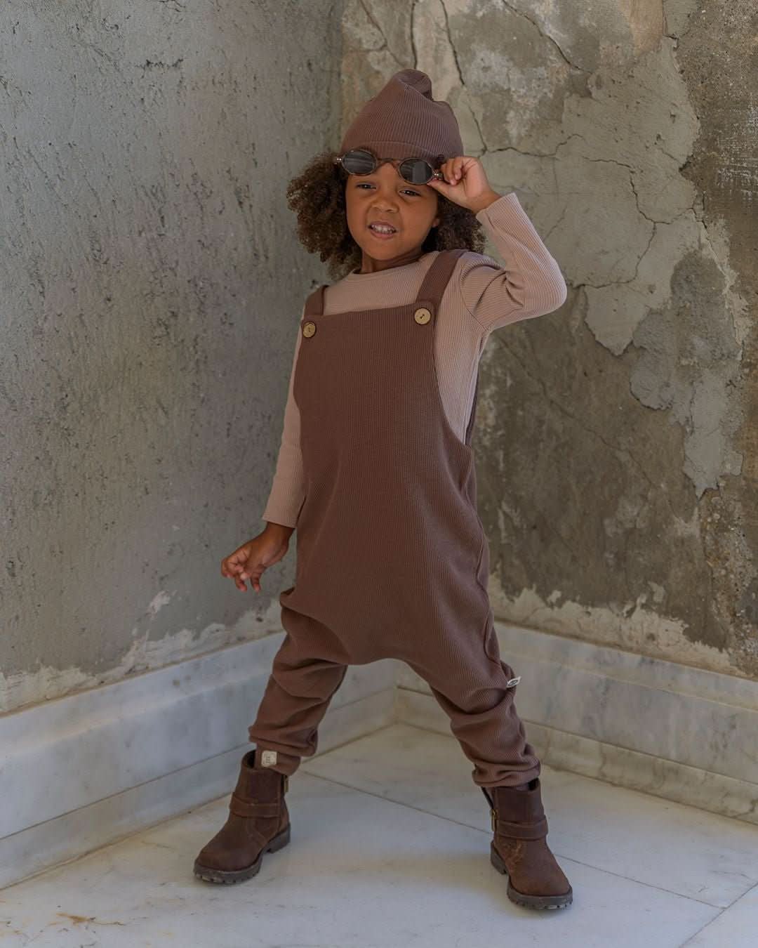 Bebek Tulumu Tişört ve Bere Seti | 6 Ay–4 Yaş | RG Brand | RG170 - MAVİ