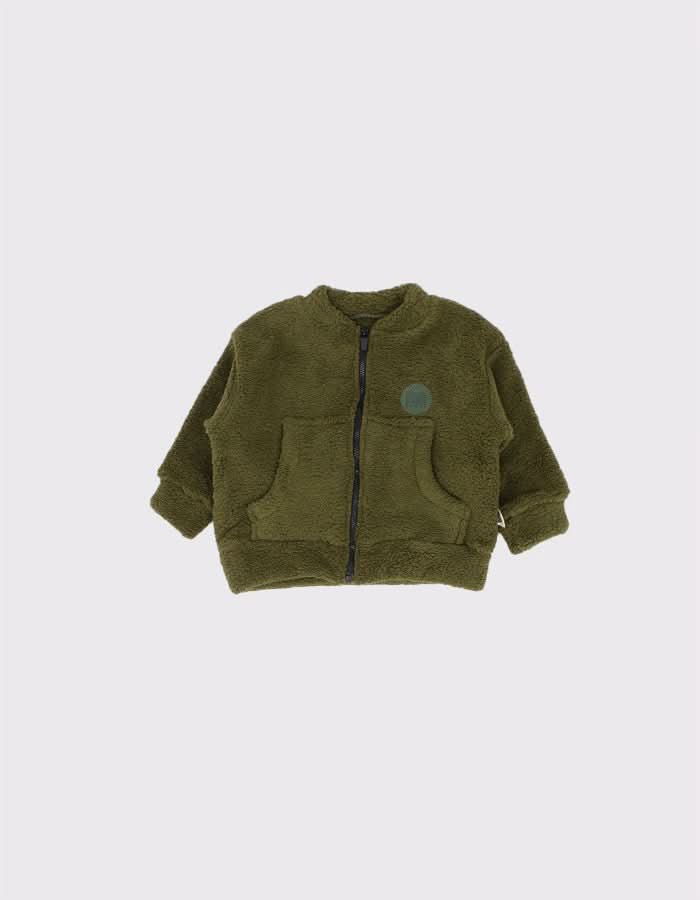 Bebek Unisex Fermuarlı ve Cepli Kışlık Hırka | 6 Ay–4 Yaş | RG Brand | RG258 - KİREMİT
