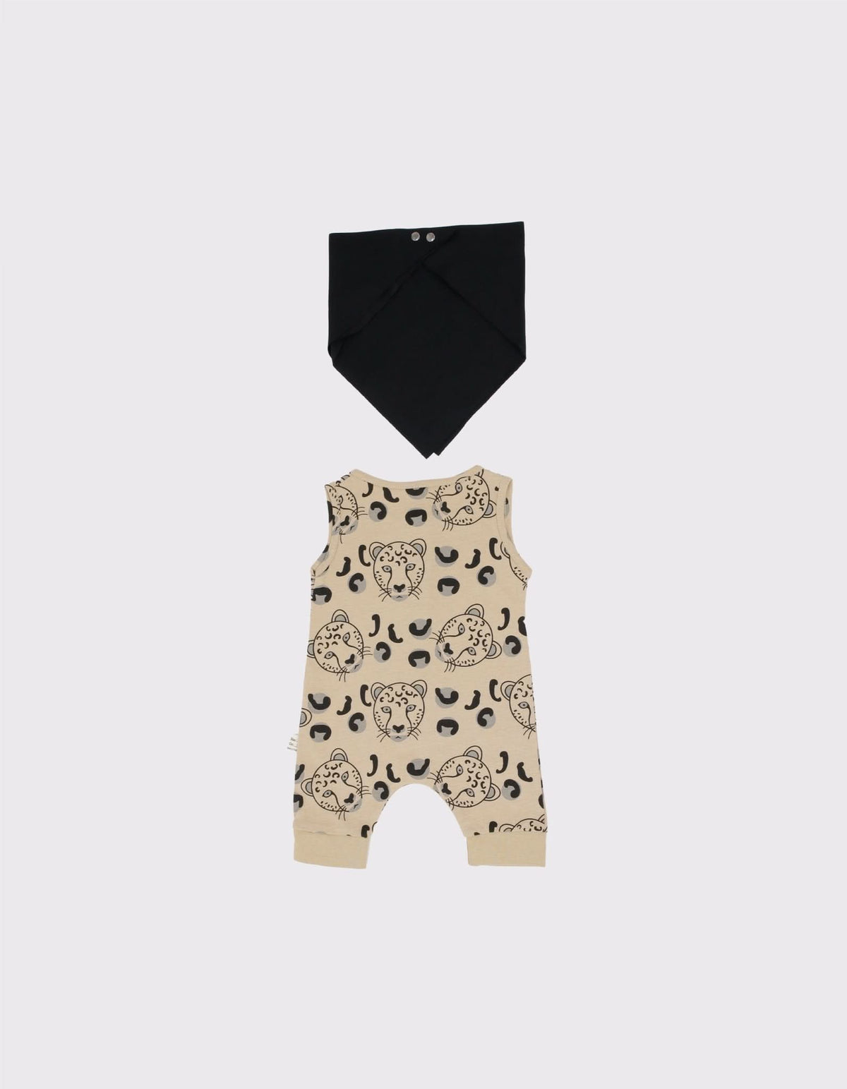 Bebek Unisex Kaplan Baskılı Tulum Ve Boyunluk | 0–24 Ay | RG Brand | RG219 - HARDAL